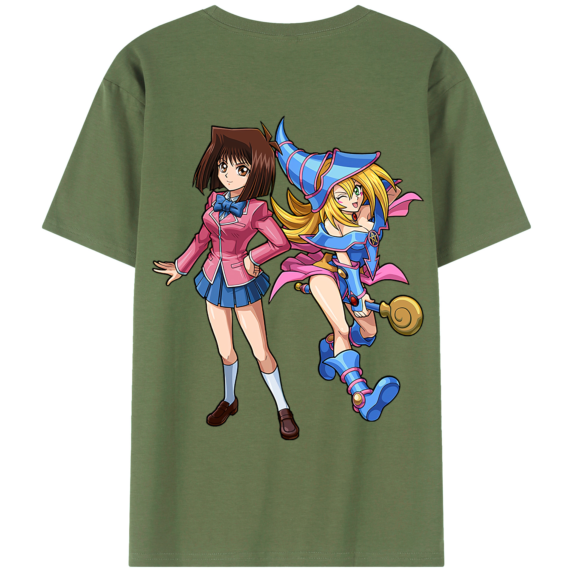 （画像用） 遊☆戯☆王 Yu-Gi-Oh! 綿100％ メンズ半袖Tシャツ（バックプリント） 通気性